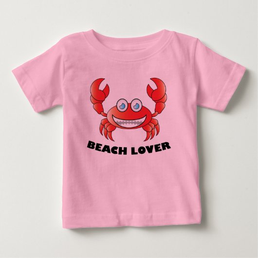 Beach Lover - Baby Fine Jersey T-Shirt (Voorkant)
