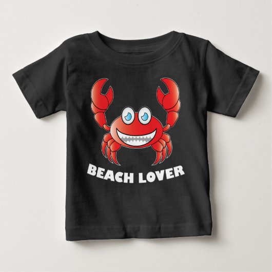Beach Lover - Baby Fine Jersey T-Shirt (Voorkant)