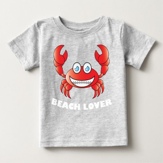 Beach Lover - Baby Fine Jersey T-Shirt (Voorkant)