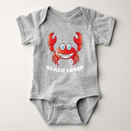 Beach Lover - Baby Jersey Bodysuit (Voorkant)
