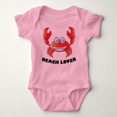 Beach Lover - Baby Jersey Bodysuit (Voorkant)