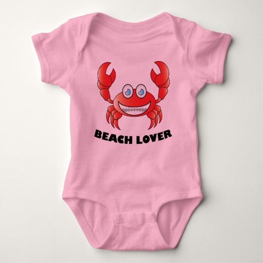 Beach Lover - Baby Jersey Bodysuit (Voorkant)
