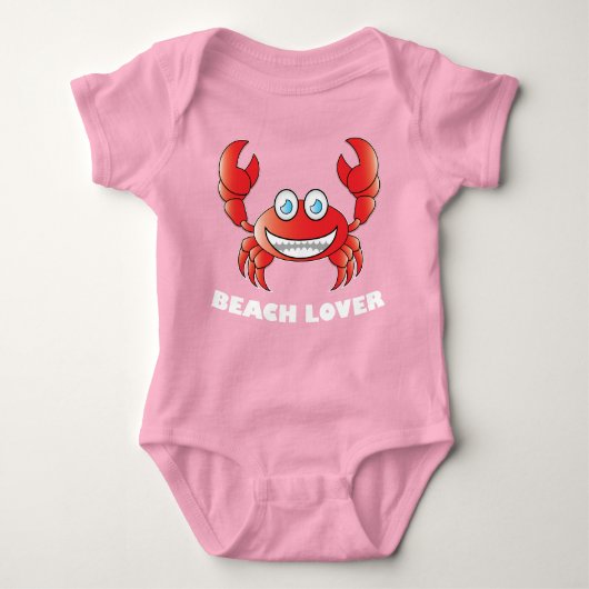 Beach Lover - Baby Jersey Bodysuit (Voorkant)
