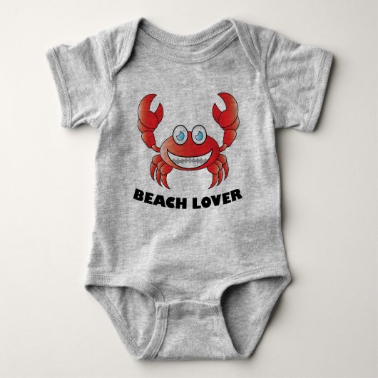 Beach Lover - Baby Jersey Bodysuit (Voorkant)