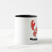 Beach Lover - Black 11 oz Ringer Mok (Midden)