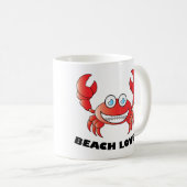 Beach Lover - Black 11 oz Ringer Mok (Voorkant rechts)