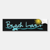 Beach Lover Bumpersticker (Voorkant)