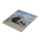 Beach Lover Driftwood Foto California Coast Ocean Tegeltje (Zijkant)