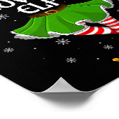 Beach Lover Elf Christmas Family Girls Women Elf S Poster (Hoek)