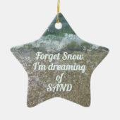 Beach Lover  met uw foto Keramisch Ornament (Voorkant)