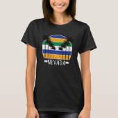 Beach Lover  Retro Nevada  Summer Distressed T-shirt (Voorkant)