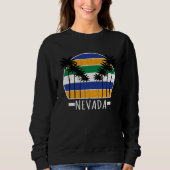 Beach Lover  Retro Nevada  Summer Distressed Trui (Voorkant)