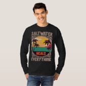 Beach Lover Saltwater Heals Everything Family Vaca T-shirt (Voorkant volledig)