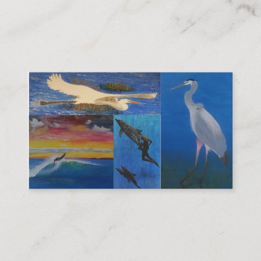 "Beach lover visitekaartjes" Visitekaartje (Voorkant)