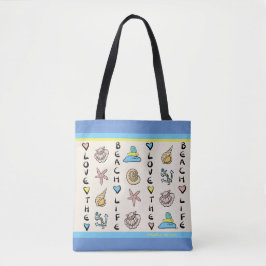 Beach Lover's Bag - zee glas Tote Bag
