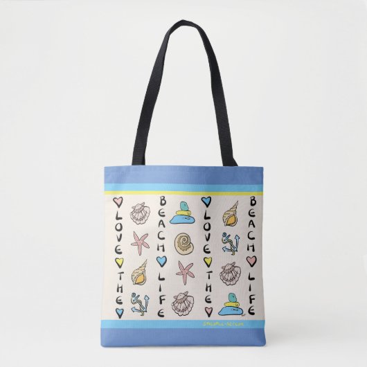 Beach Lover's Bag - zee glas Tote Bag (Voorkant)