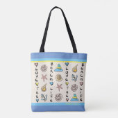 Beach Lover's Bag - zee glas Tote Bag (Achterkant)