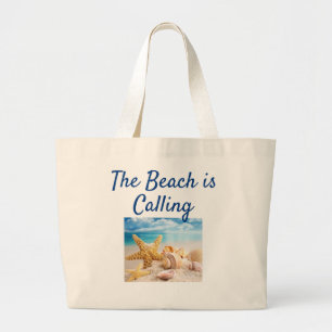 Beach lover's canvas tas