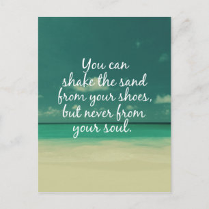 Beach Lovers Quote Briefkaart
