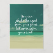 Beach Lovers Quote Briefkaart (Voorkant)