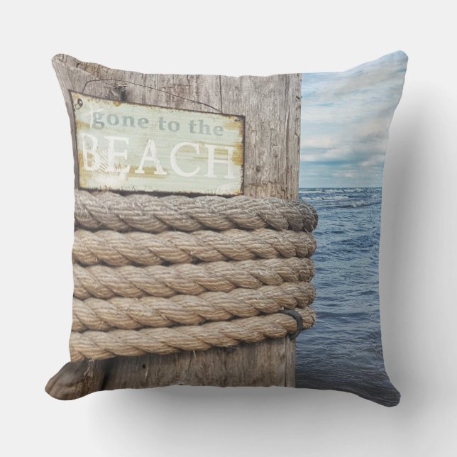 Beach Lovers Summer Outdoor Pillow Buitenkussen (Voorkant)