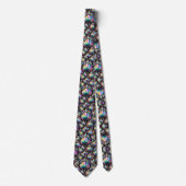 Beach Lovers Tie | Opal Diamond Seashell Pattern Stropdas (Voorkant)