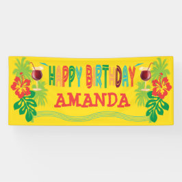 Beach Luau Birthday Party Spandoek