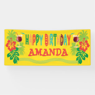Beach Luau Birthday Party Spandoek