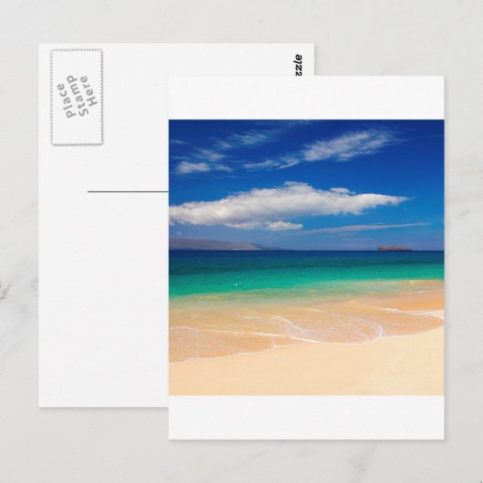 Beach Makena Maui Hawaii Briefkaart (Voorkant / Achterkant)