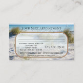 Beach Massage Therapist Appointment Visitekaartje Afsprakenkaartje (Achterkant)