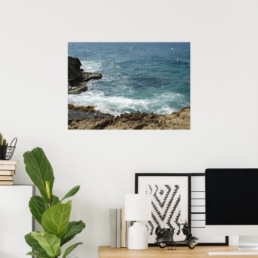 Beach Meent Ocean Poster (Thuiskantoor)