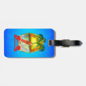 Beach Mele Kalikimaka Bagagelabel (Achterkant horizontaal)