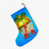 Beach Mele Kalikimaka Kleine Kerstsok (Achterkant (Hangend))