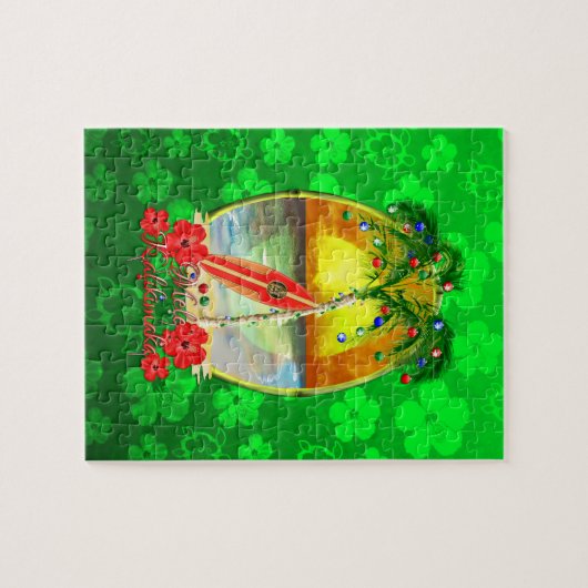 Beach Mele Kalikimaka Legpuzzel (Horizontaal)