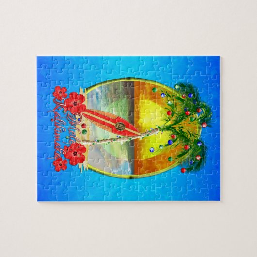 Beach Mele Kalikimaka Legpuzzel (Horizontaal)