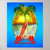Beach Mele Kalikimaka Poster (Voorkant)
