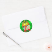 Beach Mele Kalikimaka Ronde Sticker (Envelop)