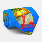 Beach Mele Kalikimaka Stropdas (Opgerold)