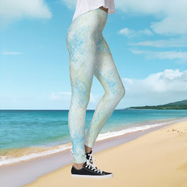 Beach Mermaid Dream Pattern-Leggings Leggings