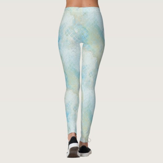 Beach Mermaid Dream Pattern-Leggings Leggings (Achterkant)