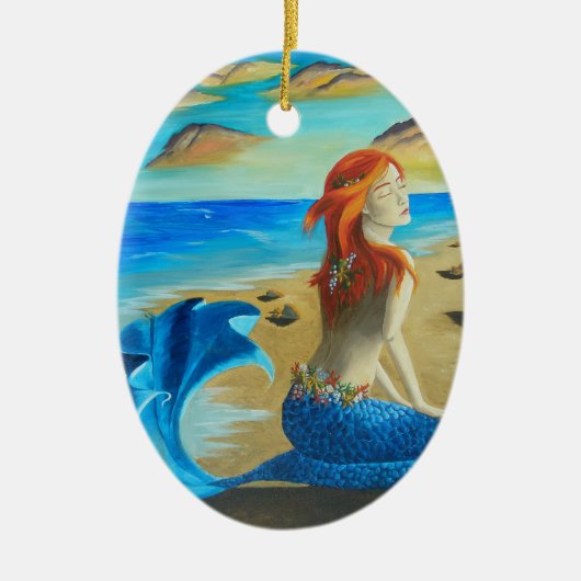 Beach Mermaid Ornament Siren Ornament (Voorkant)