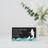Beach Mermaid Theme Visitekaartje (Staand voorkant)