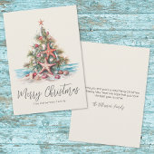 Beach Merry Christmas Feestdagenkaart