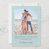 Beach Merry Christmas Feestdagenkaart (Achterkant)