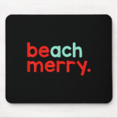 Beach Merry Christmas  Muismat (Voorkant)
