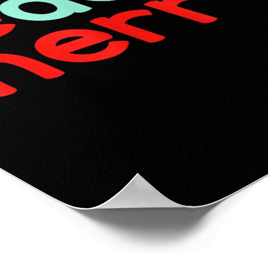 Beach Merry Christmas Poster (Hoek)