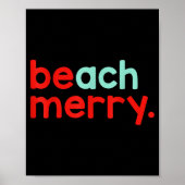 Beach Merry Christmas Poster (Voorkant)