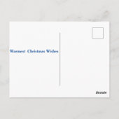 Beach Merry Teenslippers voor kerstmis Briefkaart (Achterkant)