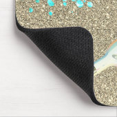 Beach message in a fles shoreline oceaan and zand muismat (Hoek)