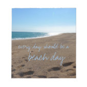 Beach met Citaat Notitieblok (Voorkant)